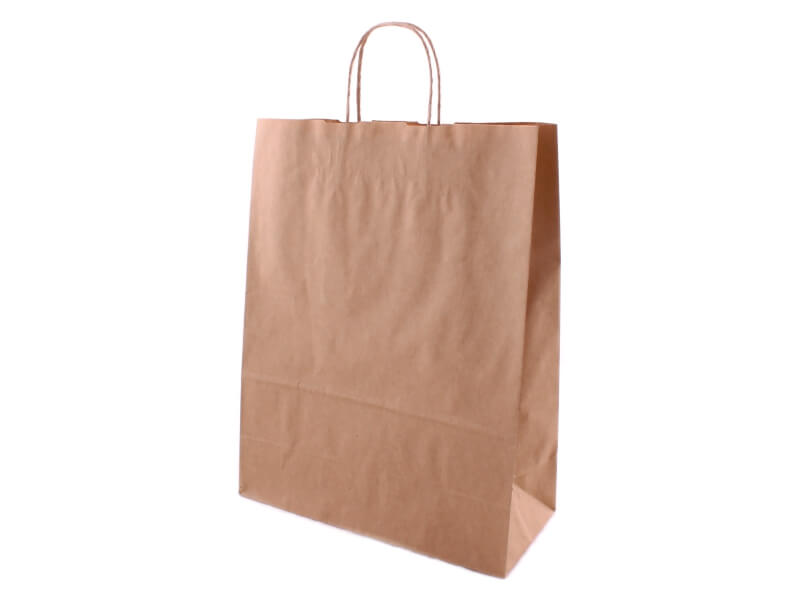 Papírová taška s kroucenými držadly